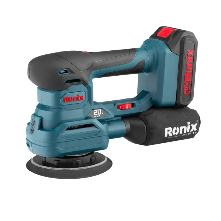 سنباده لرزان شارژی 20 ولت سه کاره رونیکس مدل 8624