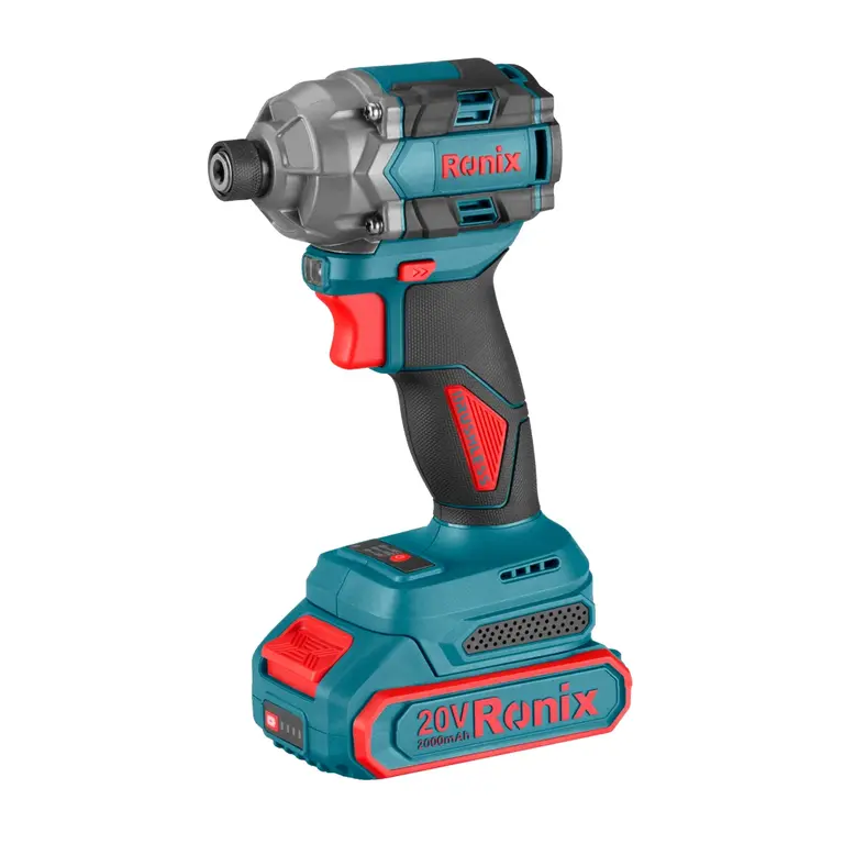 پیچ‌گوشتی شارژی براش‌لس ۲۰ ولت ۲۳۰ نیوتن‌متر رونیکس مدل 8671