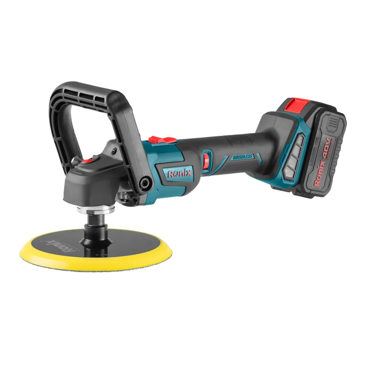 پولیش شارژی براشلس 40 ولت 180 میلی‌متری رونیکس 8926