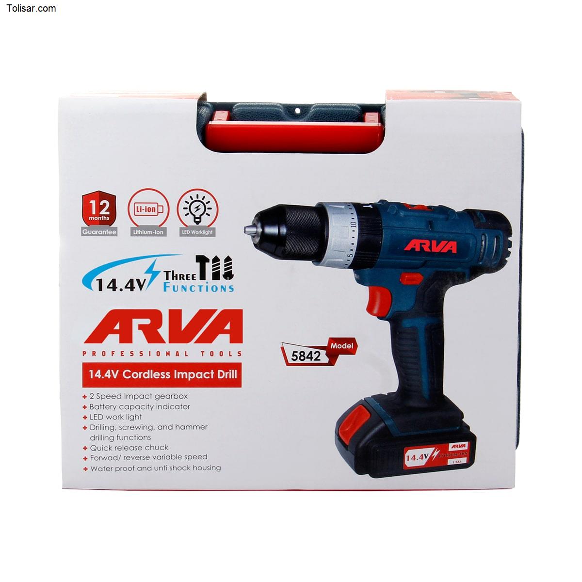 دریل شارژی آروا مدل 5842