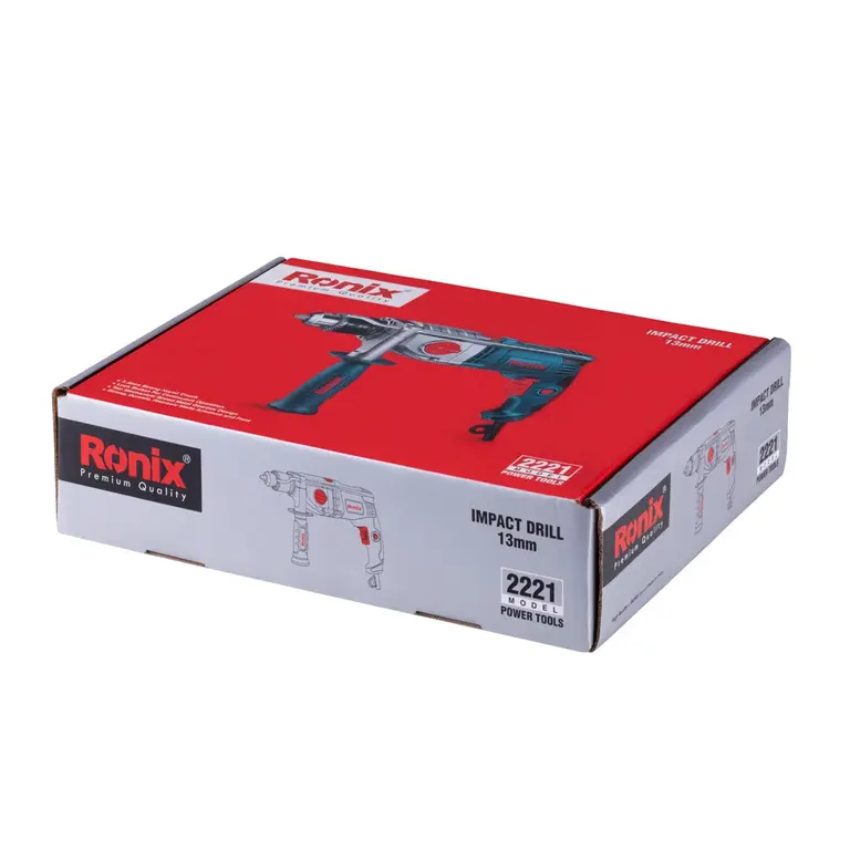 دریل برقی گیربکسی ۱۳ میلی‌متری ۱۰۵۰ وات آچاری رونیکس مدل 222