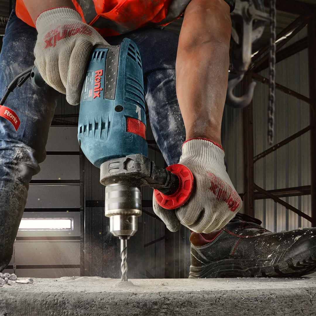 دریل برقی چکشی ۱۳ میلی‌متری ۸۵۰ وات آچاری رونیکس مدل 2250