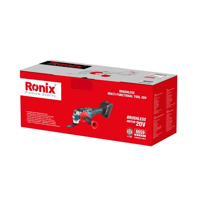 فرز همه کاره شارژی براش لس 20 ولت رونیکس 8659