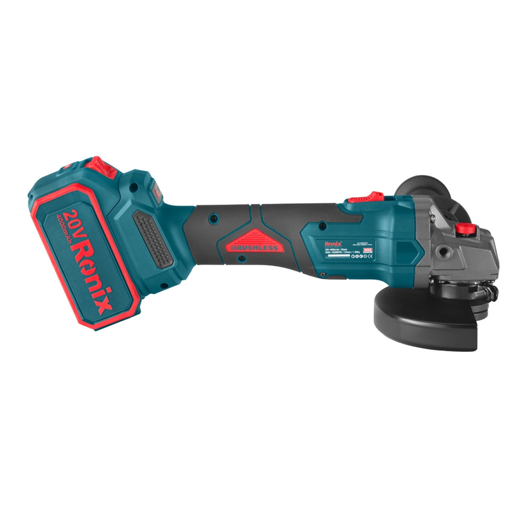 مینی فرز شارژی براش لس 20 ولت 125 میلی متر رونیکس 8680